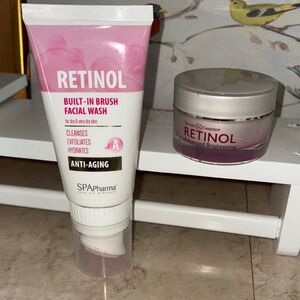 Retinol Pink Facial Wash/night cream